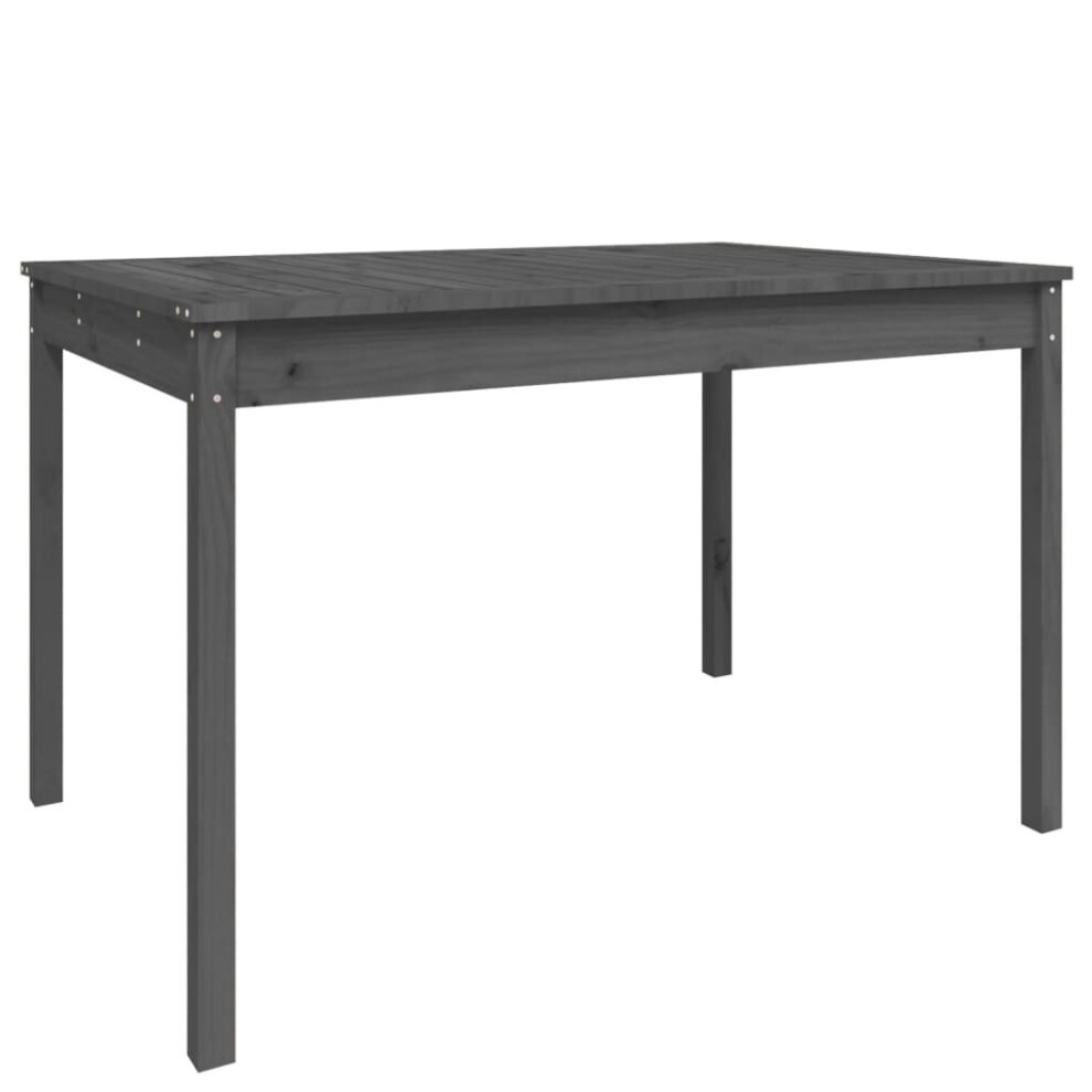 (grey pine, 121 x 82.5 x 76 cm) vidaXL Garden Table Patio Table Wooden Dining Coffee Table Solid Wood Douglas