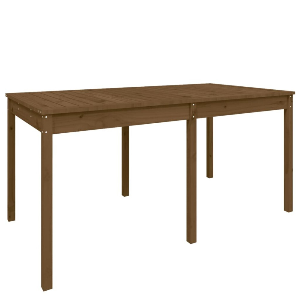 (honey brown pine, 159.5 x 82.5 x 76 cm) vidaXL Garden Table Patio Table Wooden Dining Coffee Table Solid Wood Douglas