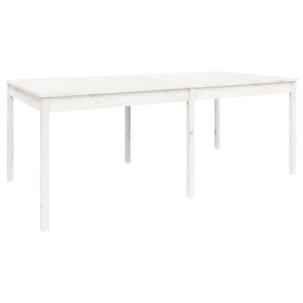 (white pine, 203.5 x 100 x 76 cm) vidaXL Garden Table Patio Table Wooden Dining Coffee Table Solid Wood Douglas