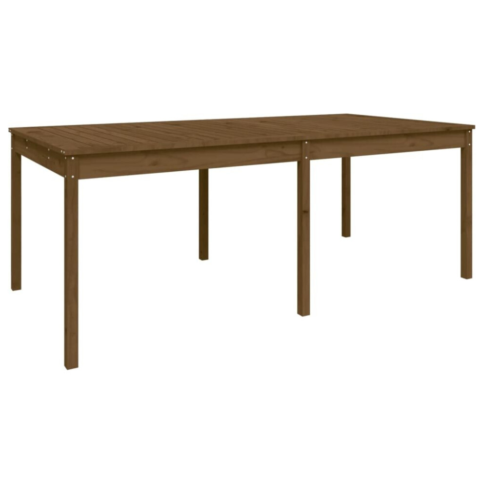 (honey brown pine, 203.5 x 100 x 76 cm) vidaXL Garden Table Patio Table Wooden Dining Coffee Table Solid Wood Douglas