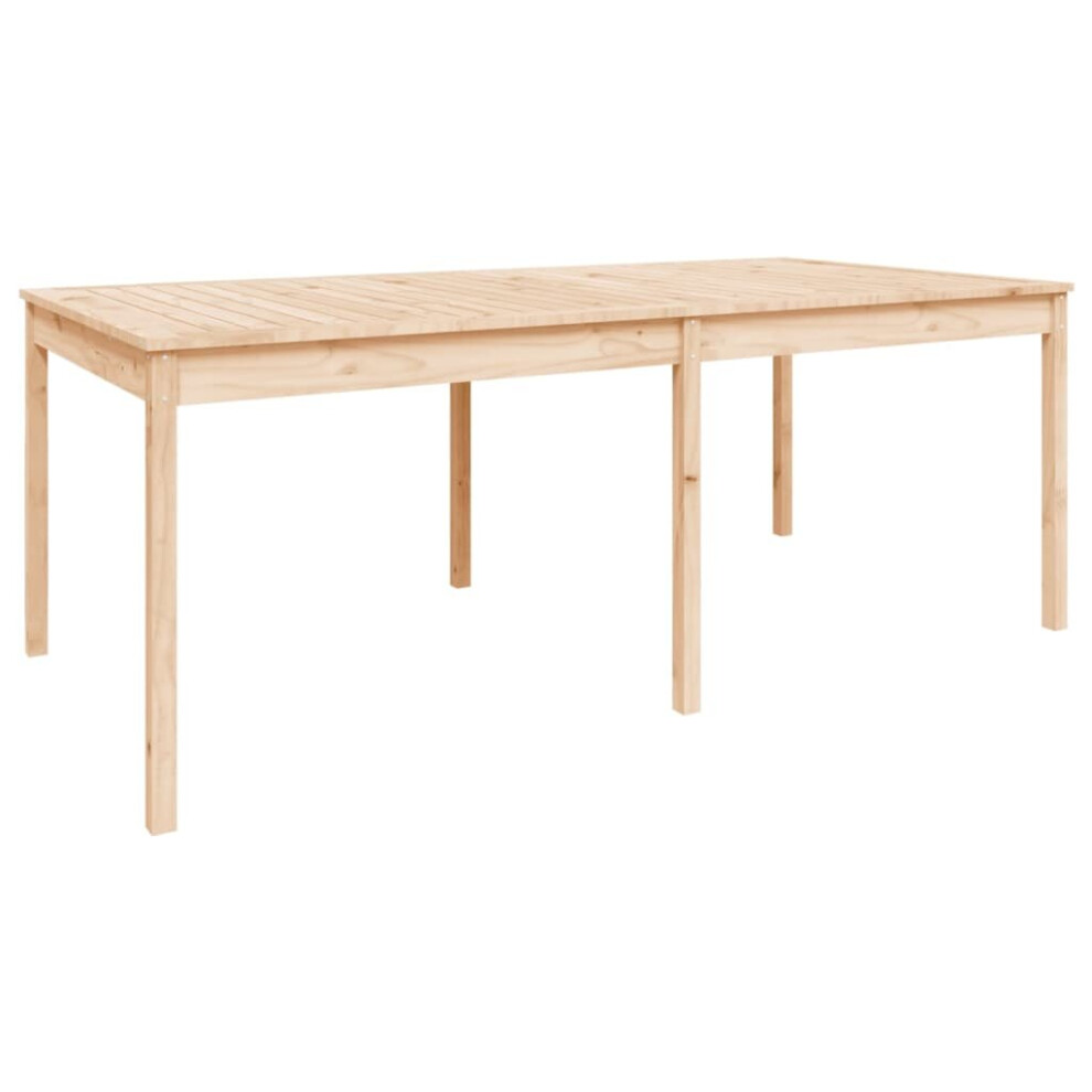 Vidaxl (Natural Pine, 203.5 X 100 X 76 Cm) Garden Table Patio Table Wooden Dining Coffee Table Solid Wood Douglas