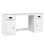 VidaXL (white) vidaXL Desk Computer Desk Writing Desk Table with Cabinet Engineered Wood 1