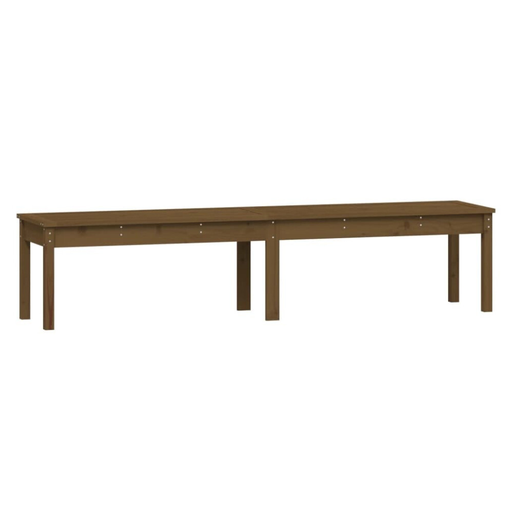 (honey Brown pine, 203.5 X 44 X 45 cm) vidaXL Garden Bench Outdoor Picnic Bench Camping Wooden Bench Solid Wood Pine