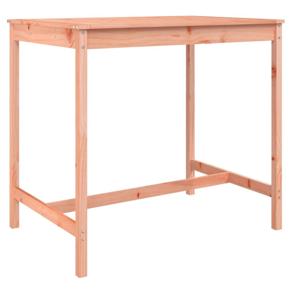Vidaxl (Natural Douglas, 121 X 82.5 X 110 Cm) Garden Table Outdoor Table Patio Wooden Dining Table Solid Wood Pine