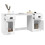 VidaXL (white) vidaXL Desk Computer Desk Writing Desk Table with Cabinet Engineered Wood 5