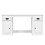 VidaXL (white) vidaXL Desk Computer Desk Writing Desk Table with Cabinet Engineered Wood 6