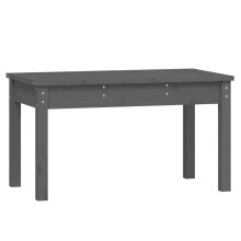 (grey pine, 80 x 44 x 45 cm) vidaXL Garden Bench Outdoor Picnic Bench Camping Wooden Bench Solid Wood Pine