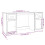 VidaXL (white) vidaXL Desk Computer Desk Writing Desk Table with Cabinet Engineered Wood 10