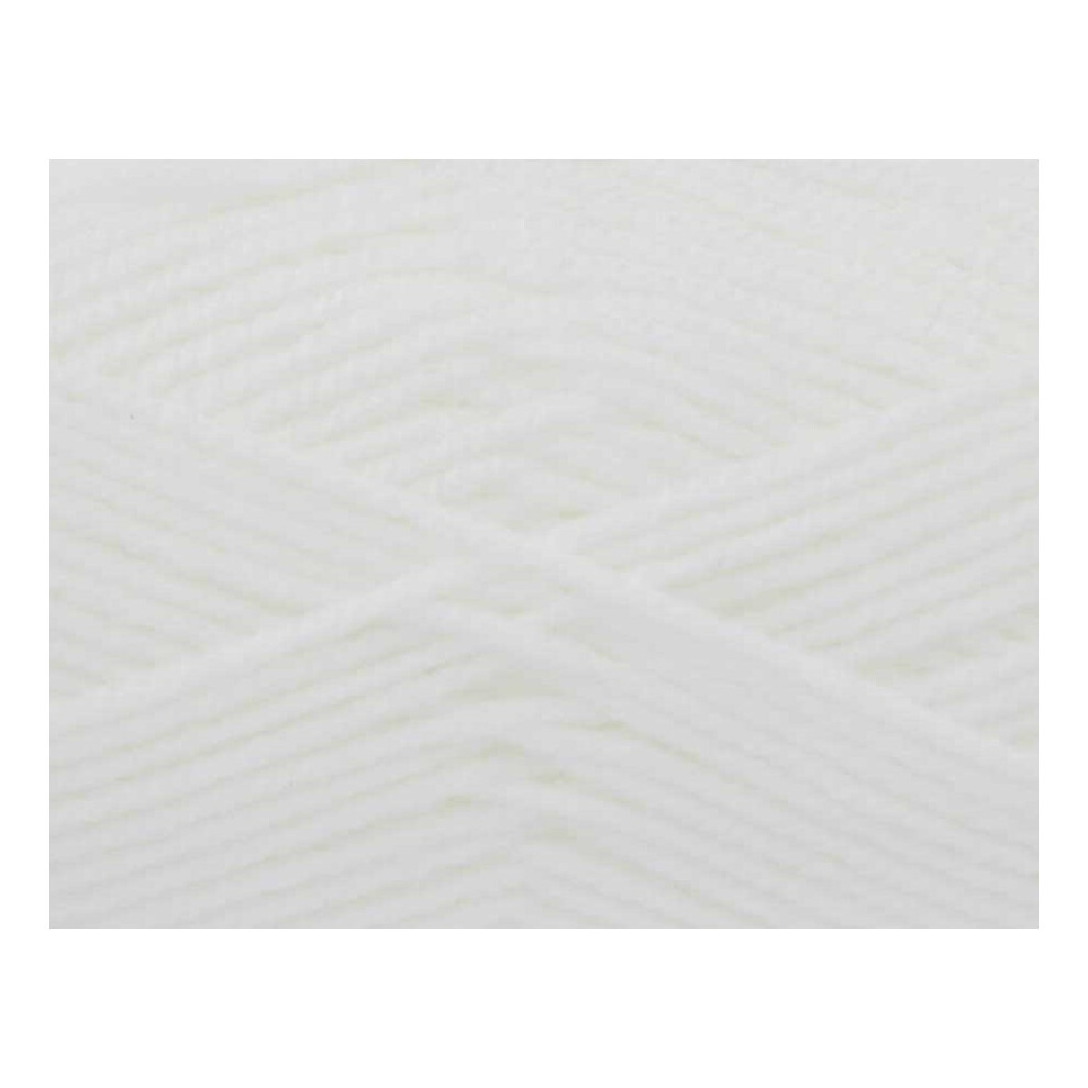 King Cole White ( (330)) Comfort Aran Acrylic & Nylon Knitting Yarn 100G