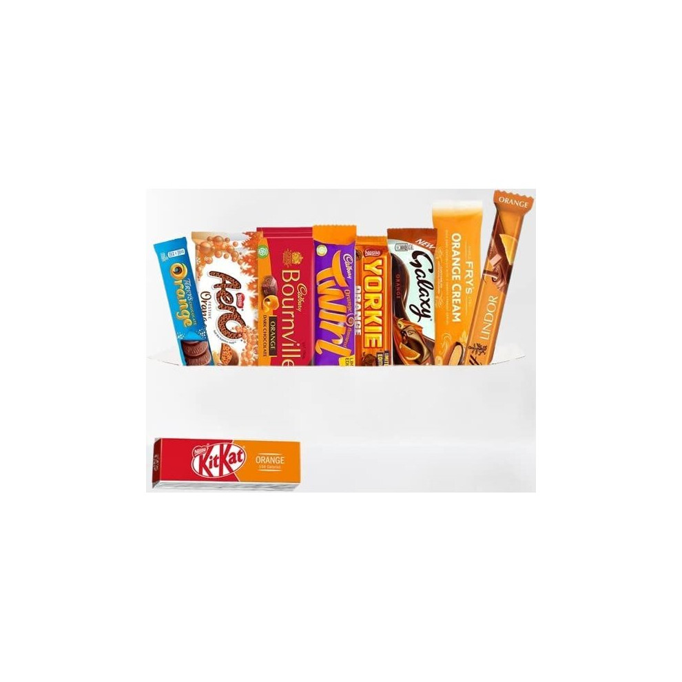 (Pack Of 10) ORANGE CHOCOLATE SELECTION BOX