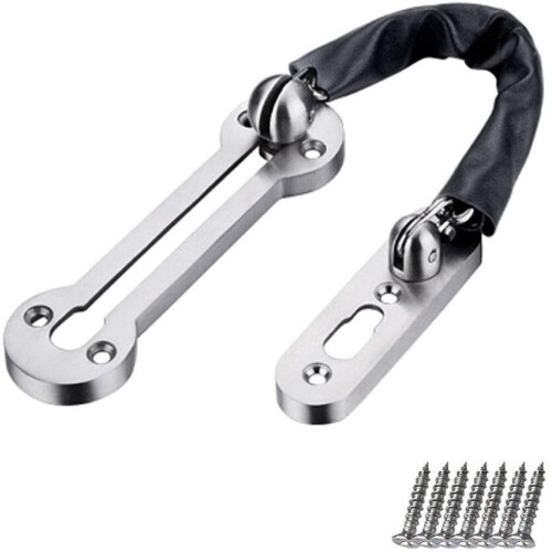 Front Door Chain Security Locking Restrictors Chain Door Restrictors - Polished Chrome