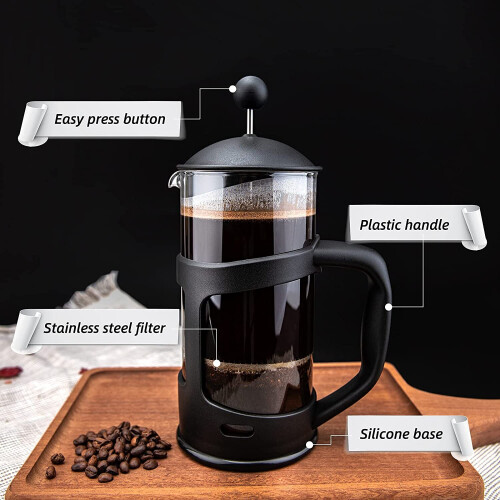 Coffee Maker 2 Cup, Coffee Brewer with Stainless Steel Filter, 12oz/350ml 2