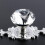 Pack of 4 Crystal Drawer Knobs with Silver Plated Diamond Furniture Knobs 4