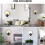 Wall Light Indoor Living Room LED Square Wall Light, Black 5