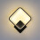 Wall Light Indoor Living Room LED Square Wall Light, Black 1