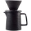 500ml Handmade Ceramic Pour-Over Coffee Set with Black V60 Dripper & Decanter 1
