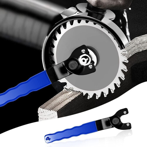 Angle Grinder Adjustable Wrench Universal 10-52mm with Non-Slip Plastic Coated Handle (Blue Black) 2