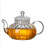 Glass Teapot with Infuser Pumpkin Design(600ml Pumpkin teapot) 6