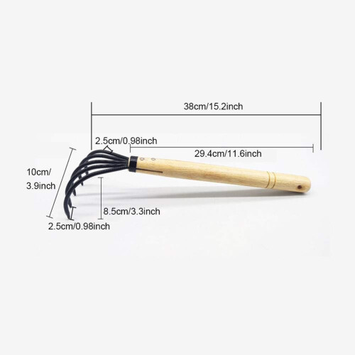 Garden claw rake for hand tools for cultivating plants 2