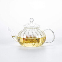 Glass Teapot with Infuser Pumpkin Design(600ml Pumpkin teapot)