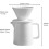 500ml pour over coffee set, ceramic V60 dripper and decanter (white) 6