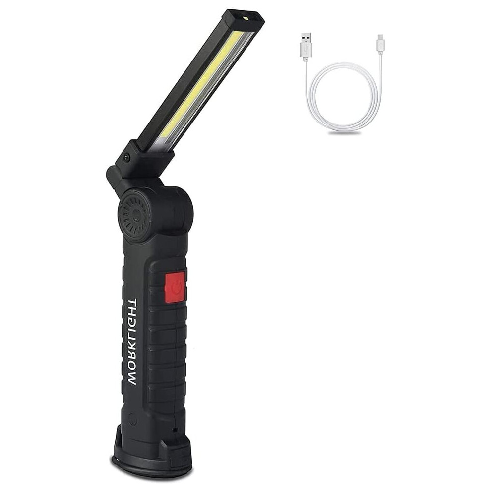 Gopatriot Memory Light Cob Led Work Usb Rechargeable Flash With Magnetic Base