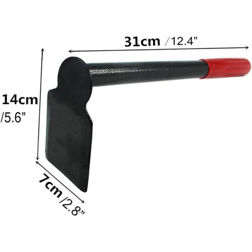 Hoe gardening tool for weeding and digging soil, black 2