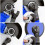 Angle Grinder Adjustable Wrench Universal 10-52mm with Non-Slip Plastic Coated Handle (Blue Black) 5