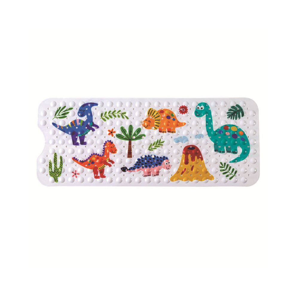 Children's non-slip bath mat extra long - dinosaur
