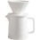500ml pour over coffee set, ceramic V60 dripper and decanter (white) 2