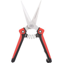Heavy Duty Stainless Steel Gardening Hand Pruners - Black and Red