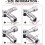 Meter box key gas key 4-way multi-function open key (silver) 3