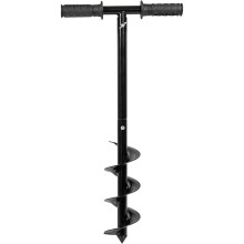 Manual Adjustable Hand Drill Spiral Steel Ground Excavator Diameter 10cm
