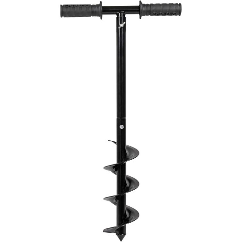 Manual Adjustable Hand Drill Spiral Steel Ground Excavator Diameter 10cm