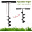 Manual Adjustable Hand Drill Spiral Steel Ground Excavator Diameter 10cm 6