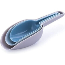PMultipurpose Pet Food Scoop, 3-in-1 Collapsible Silicone Measuring Cupet food spoon puppy feeder shovel measuring spoon