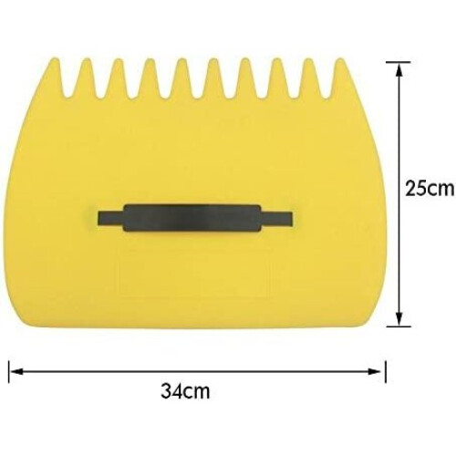 Yellow garden leaf trowel, leaf collector grass catcher (1 pair) 2
