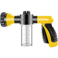 Garden Hose Spray Gun High Pressure Garden Hose Attachment with Soap Container
