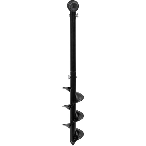 Manual Adjustable Hand Drill Spiral Steel Ground Excavator Diameter 10cm 2