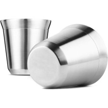 2 Pack Stainless Steel Espresso Cups, Double Wall Insulated Coffee Mugs (80ml)