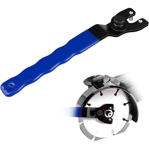 Angle Grinder Adjustable Wrench Universal 10-52mm with Non-Slip Plastic Coated Handle (Blue Black) 1