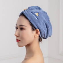Dry hair hat women's cute suction quick-drying thickened shower cap