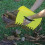 Yellow garden leaf trowel, leaf collector grass catcher (1 pair) 5