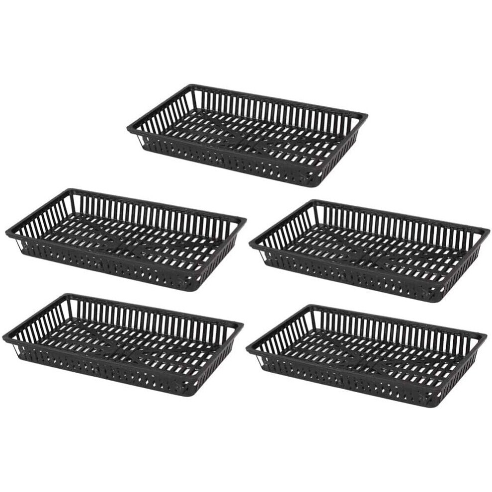 5-Pack Aquatic Pot Basket Water Plant Basket Plastic Planting Stand