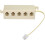 5 way socket 6P4C RJ11 telephone modular jack splitter 3
