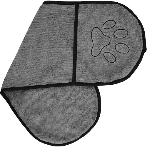 Pet Bath Towel, Absorbent Microfiber Drying Shower Dog Towel 1