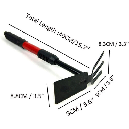 Garden Hand Tools, Garden Tool Set Mini Rake 40cm Garden Hoe 2