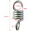 2 Hammock Springs, Hardened Galvanized Steel Tension Springs 3