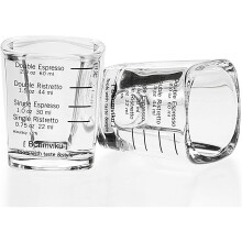Espresso shot glass measuring cup liquid thick glass barista 2 oz