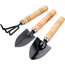17cm mini garden tool set with spade, garden rake and shovel